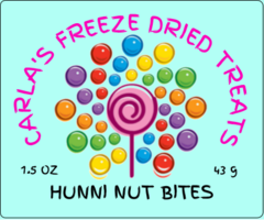CARLA'S FREEZE DRIED TREATS LLC. - Wholesale Taffy - Freeze Dried Hunni Nut Bites (Bit o Honey)3