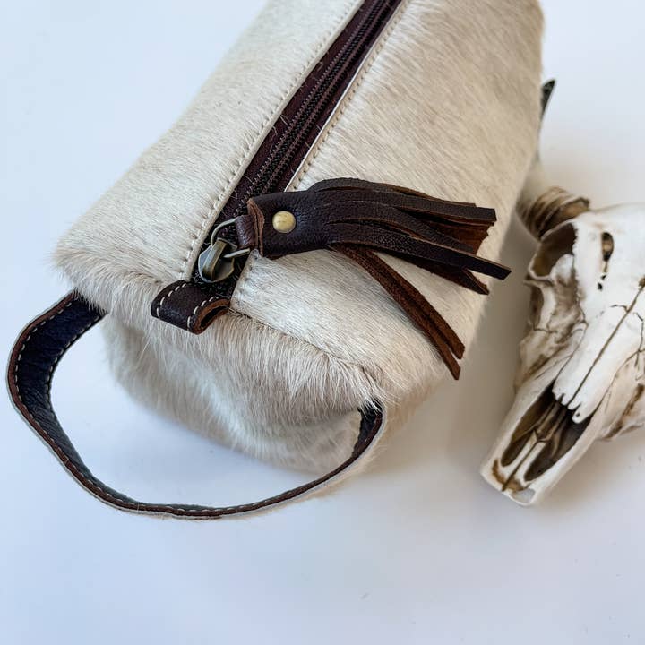 Boho Ranch Shop - Wholesale Toiletry Bag - Women's - Cowhide Toiletry Makeup Shaving Travel Bag2