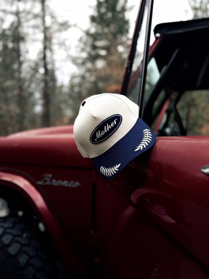 Mother American Classic Patch Captain Style Trucker Hat for wholesale by SLATER VINTAGE