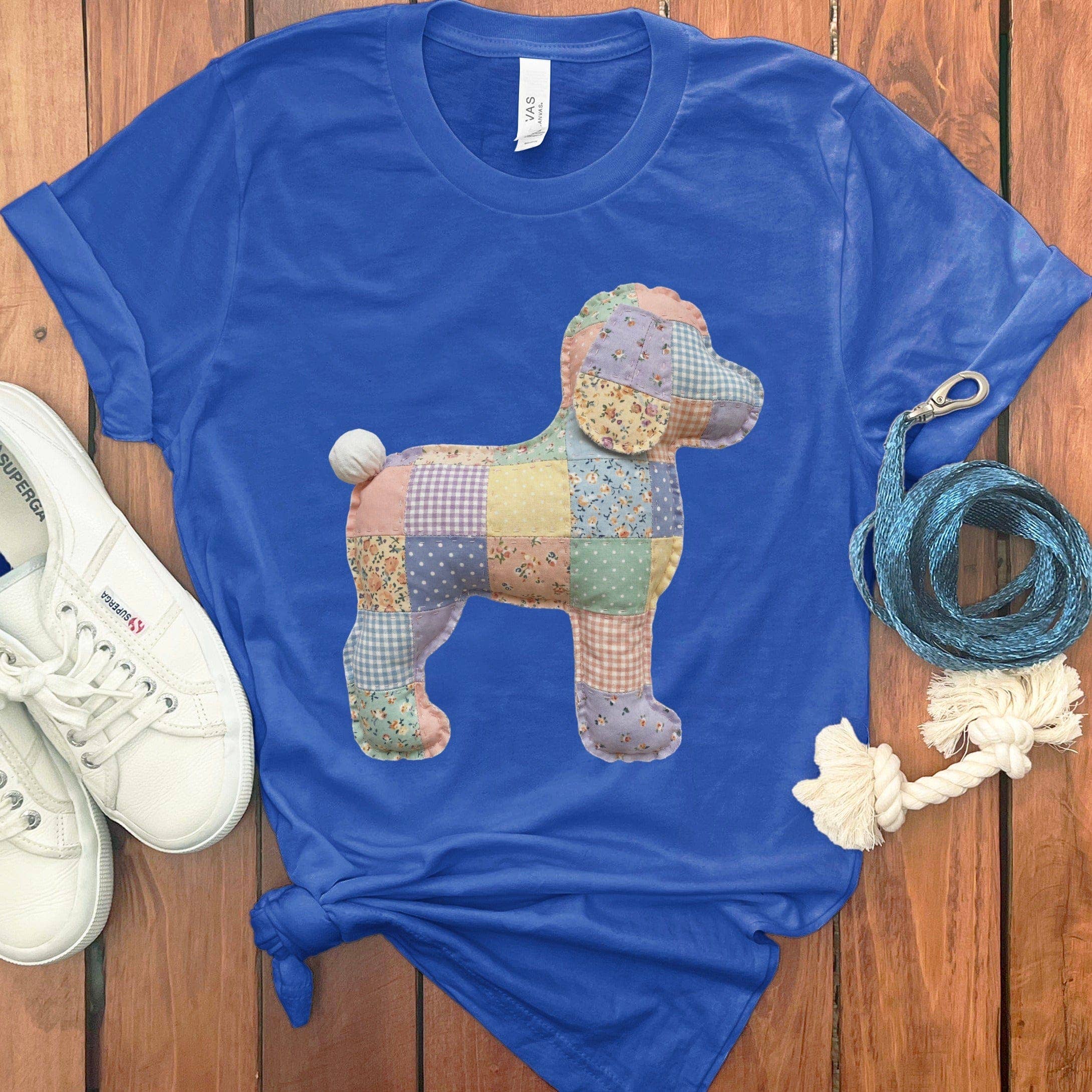 Puppy Jo - Wholesale Screen Printed T-Shirt - Women's - Faux Pastel Quilted Doodle T-Shirt6