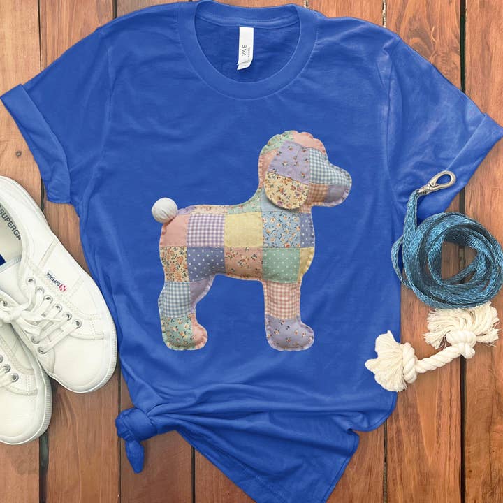 Puppy Jo - Wholesale Screen Printed T-Shirt - Women's - Faux Pastel Quilted Doodle T-Shirt6