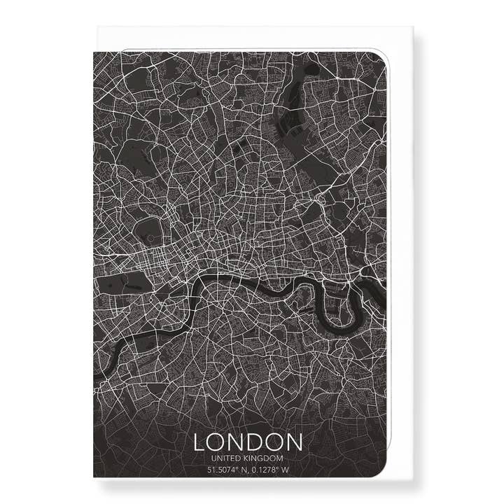 LONDON FULL MAP: Greeting Card for wholesale by Ezen Trade