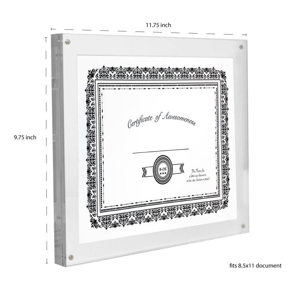 Isaac Jacobs International – wholesale Picture frame – Isaac Jacobs Wall-Mountable Clear Acrylic Picture Frame17