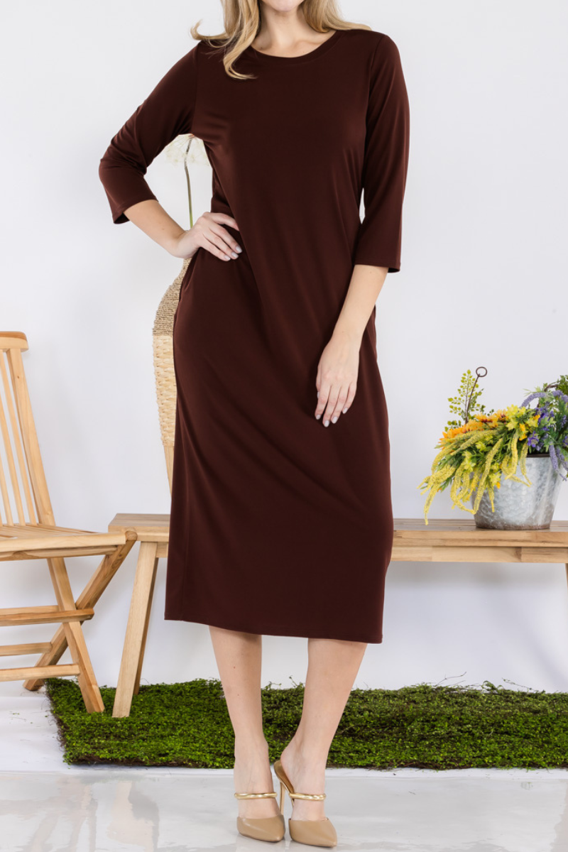 Celeste Clothing - Vente Robe – femme - ROBE À SUPERPOSER CLASSIQUE AVEC POCHES -CD438751