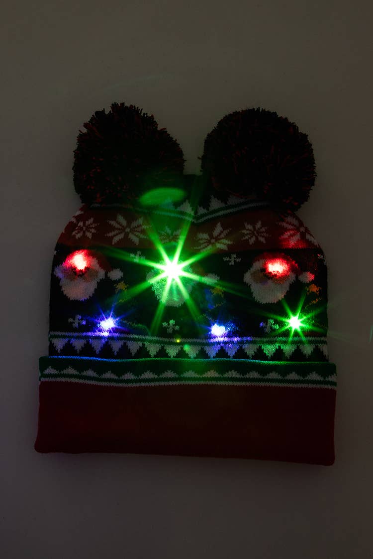 Artini Accessories - Wholesale Beanie - Women's - LED Christmas Light Up Beanie Set3