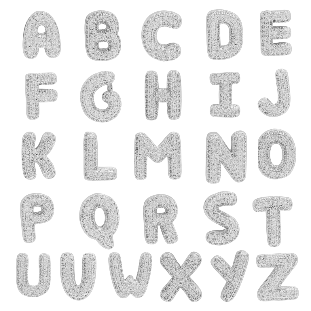 Savvy Bling - Wholesale Charm/Dangle Bracelet - Silver Bubble Initial Custom Word Name Watch Charm Bracelet6