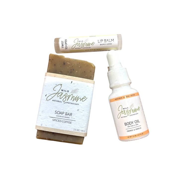 Small Gift Bag - Spiced Coffee for wholesale by Wild Jasmine Natural Apothecary