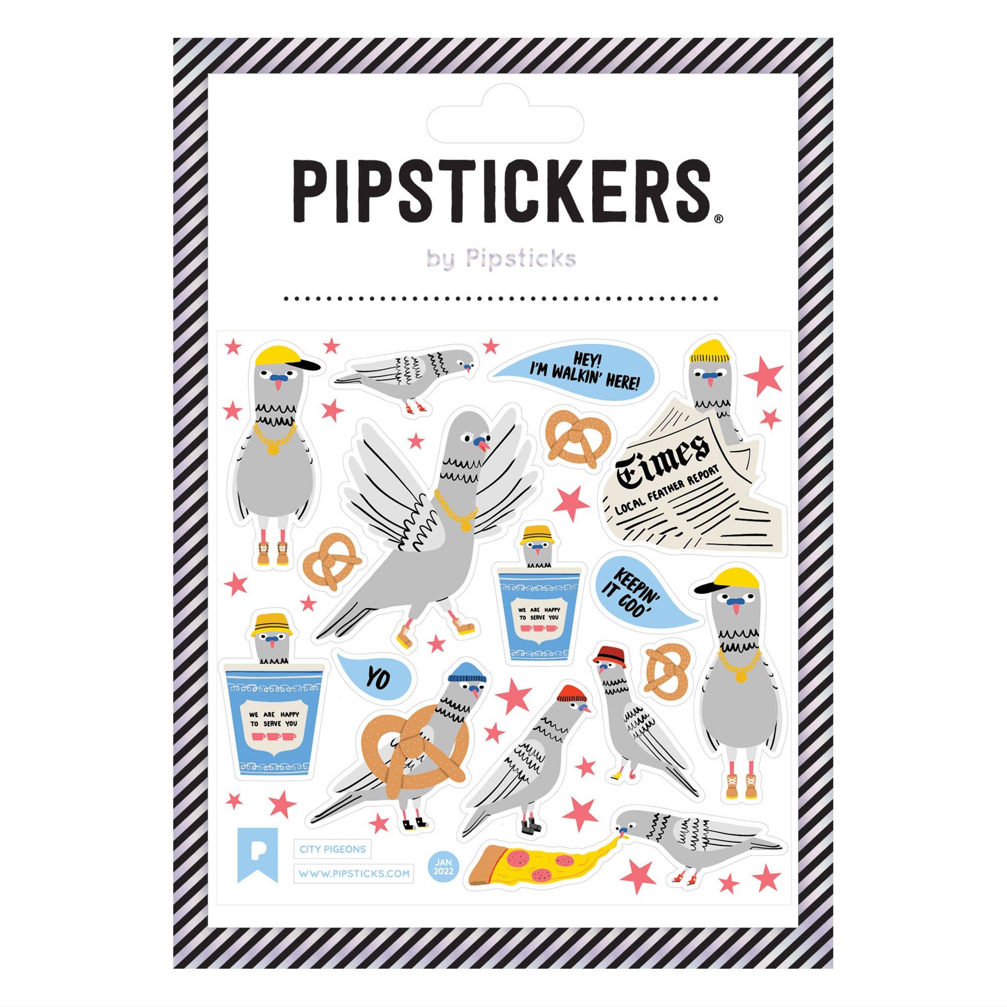 Pipsticks - Wholesale Sticker - City Pigeons - PipStickers Stickervel0