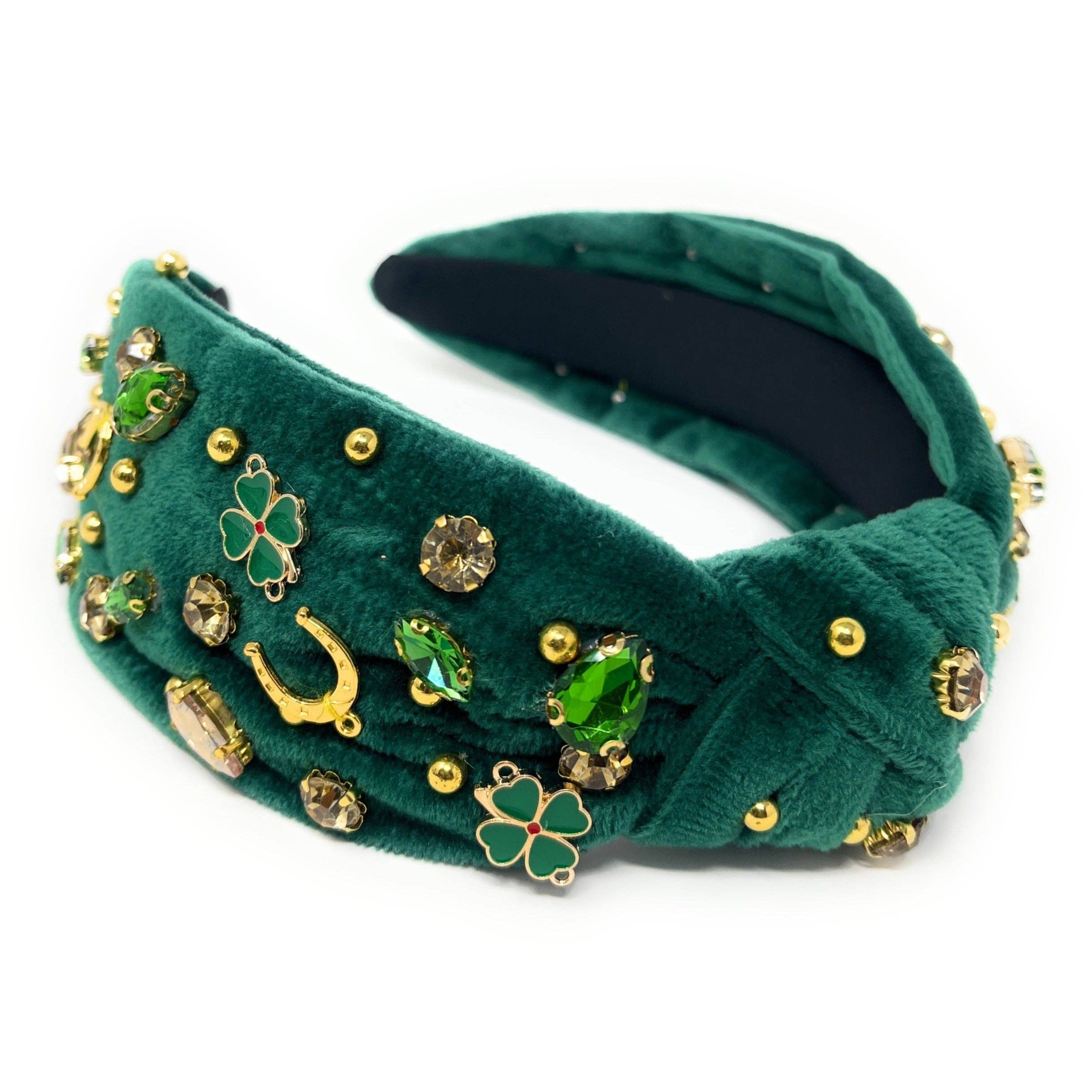 Twine and Love - Wholesale Fashion Headband - Women's - New! St Patrick's Jeweled Knotted Headband1