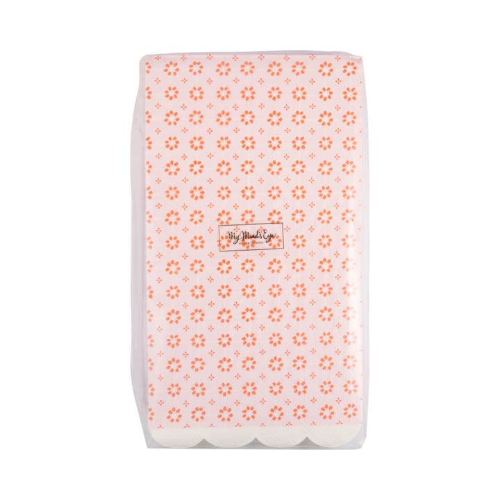 My Mind’s Eye - Wholesale Disposable Napkin - SCT1139 - Pink Wicker Dinner Napkin1