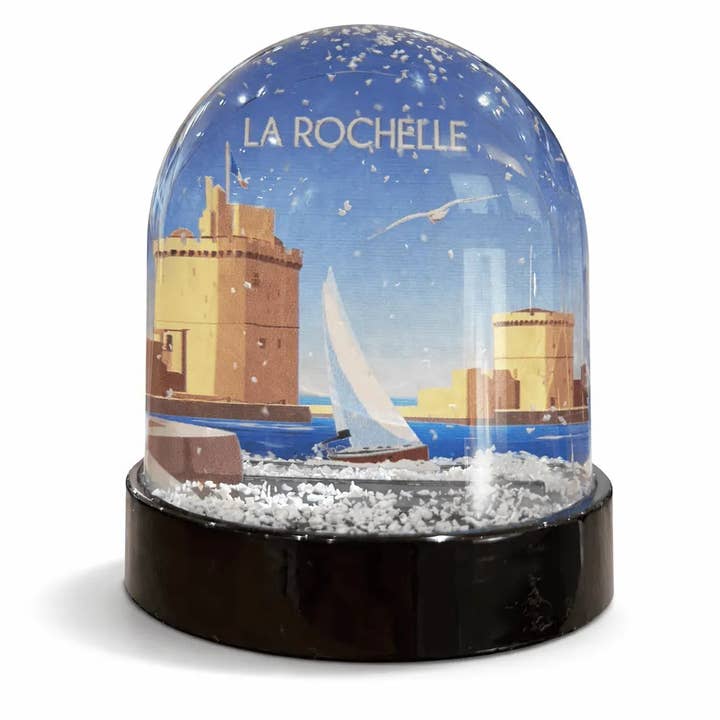 Schneekugel La Rochelle - Die Große Uhr für den Großhandel von Lotza