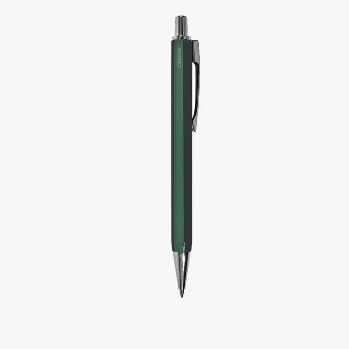 Stylo à bille vert foncé brillant pour la vente par CEDON