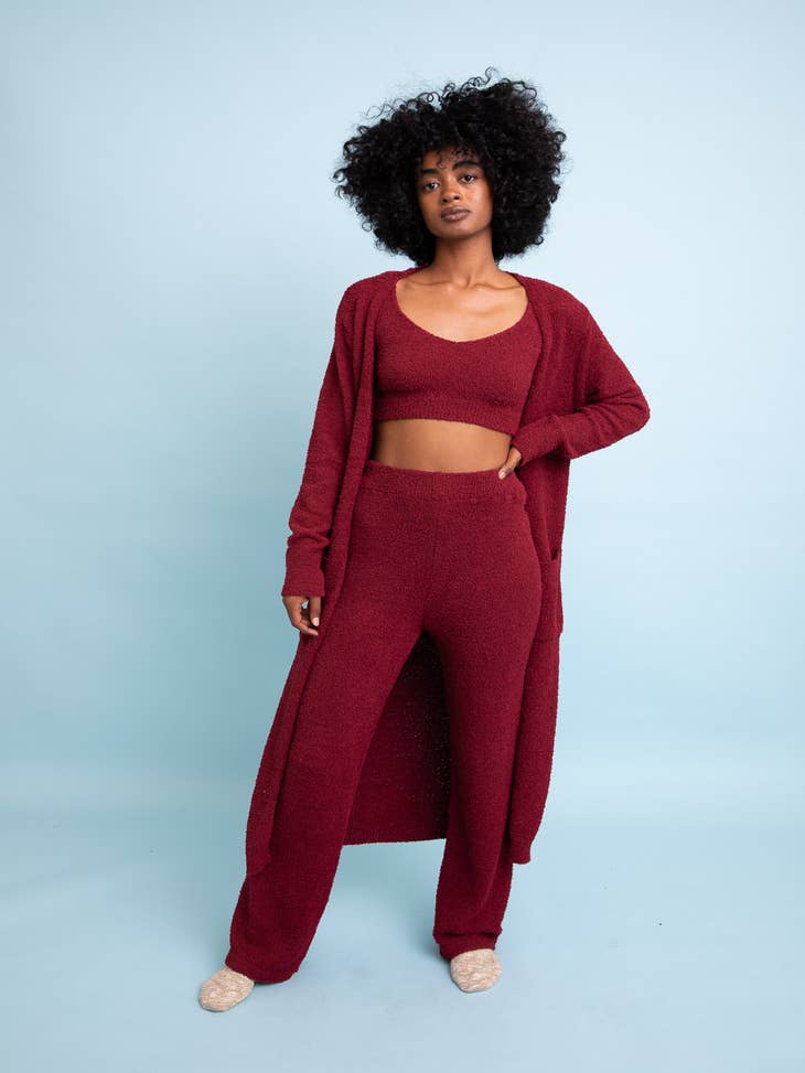 NEW Free People sz S And Chill Cozy Lounge Set Waffle Knit
