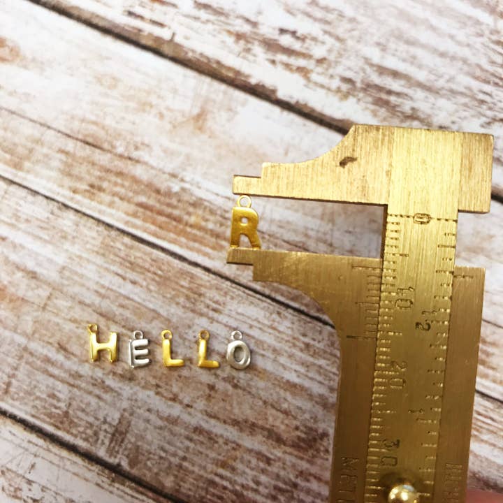 The Bead Bazaar - Wholesale Individual charm/pendant - Initial Charm, Sterling Initial, Personalized Charm, Custom2