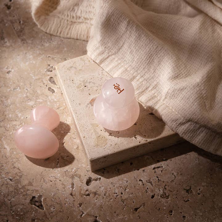 Soin de Soi - Wholesale Gua Sha Tool - Mushrooms face rose quartz1