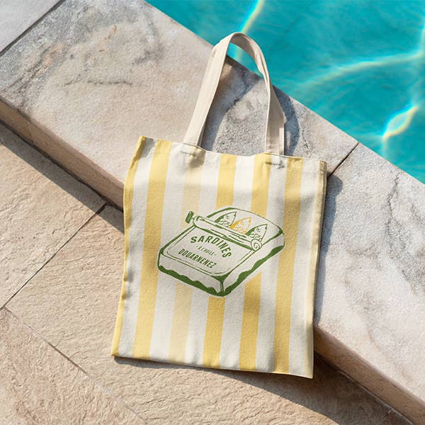 Customizable sardine tote bag 100% cotton and other Purchase Wholesale couteaux opinel. Free Returns & Net 60 Terms on Faire trending on Faire.