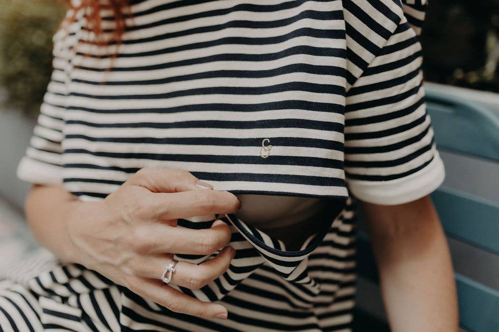 You&Milk - Wholesale Nursing Dress - Maternity - Nursing t-shirt dress - La Mèrinière3