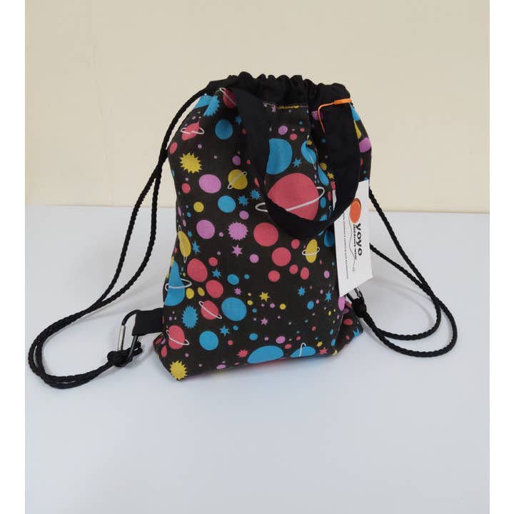 Space Fabric Reversible Rucksack/Drawstring Bag for wholesale by Yoyo Children's Wear