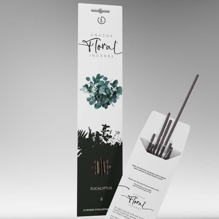 NATURAL SCENTS - Wholesale Incense - Floral #08 Eucalyptus Incense Sticks