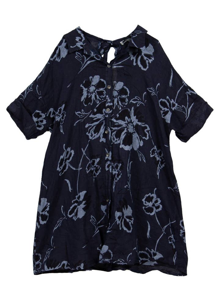 Túnica Sienna em Floral Grande por atacado de Caposhie