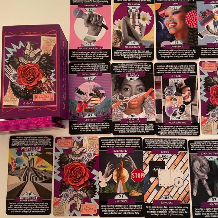 C'est un jeu d'oracle de la belle vie pour la vente par Vibe About It