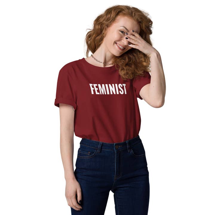 Feminist Organic Cotton Essential T-shirt for wholesale by Lady Liberty & Co.