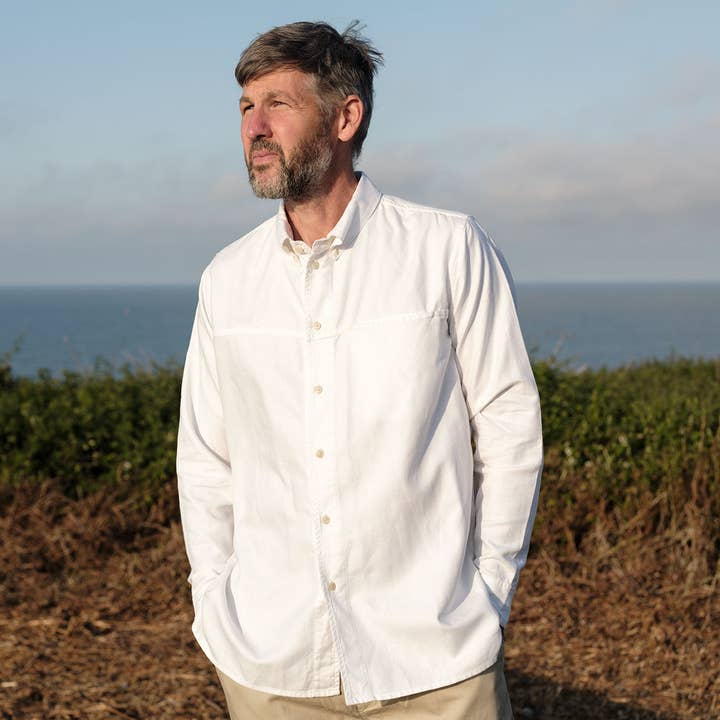 Yarmouth Oilskins – wholesale Buttoned-down shirt – Men's – The Yarmouth Shirt - White