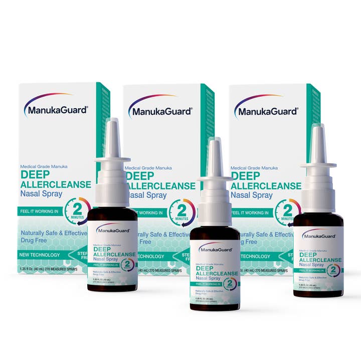 Deep Allercleanse Nasal Spray, 3-Pack Bundle for wholesale by ManukaGuard