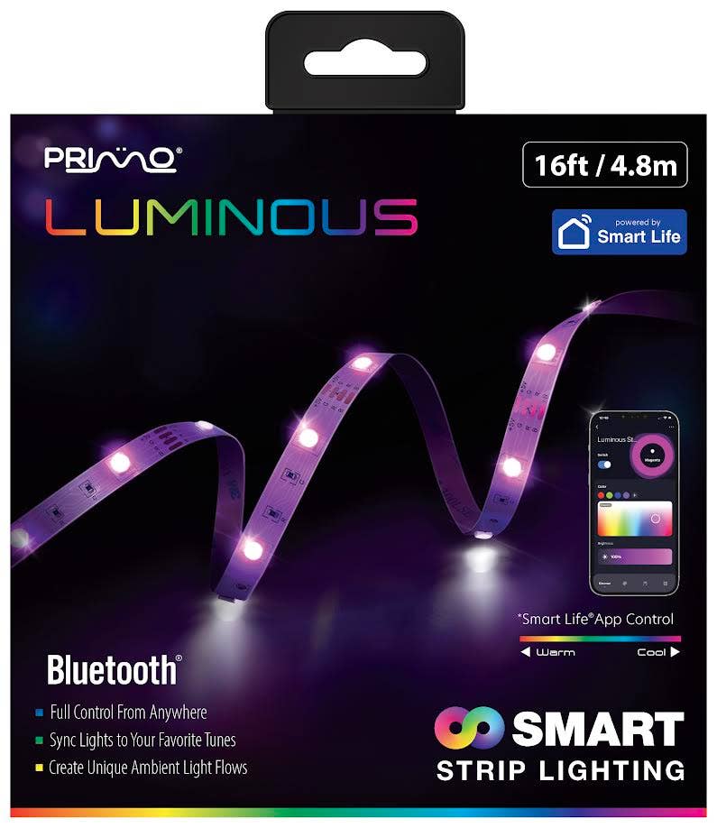M&S Distributions Corp - Wholesale String Lights - Smart Bluetooth LED Strip Lights 16ft, App Control SKU 89322