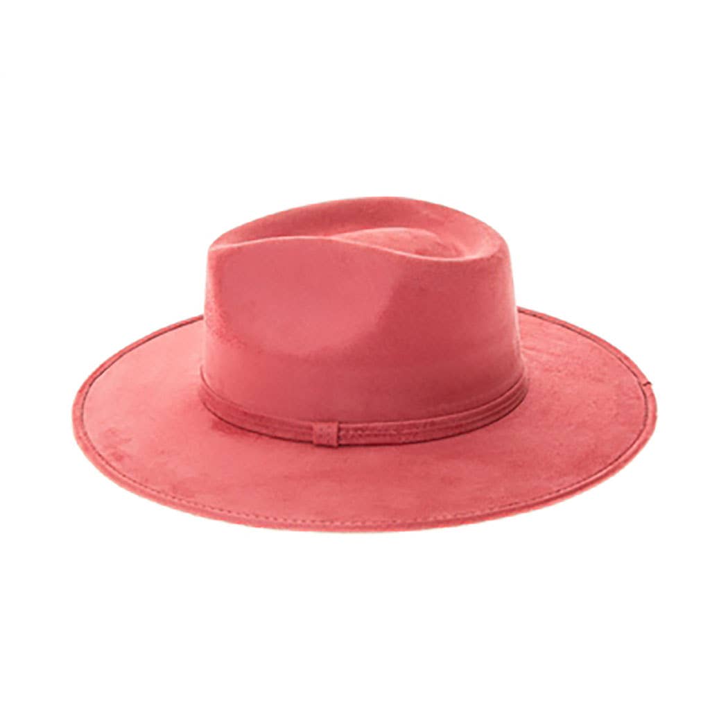 AdornWise - Wholesale Fedora – Women’s - Premium Vegan Suede Rancher Hat with Stiff Brim6