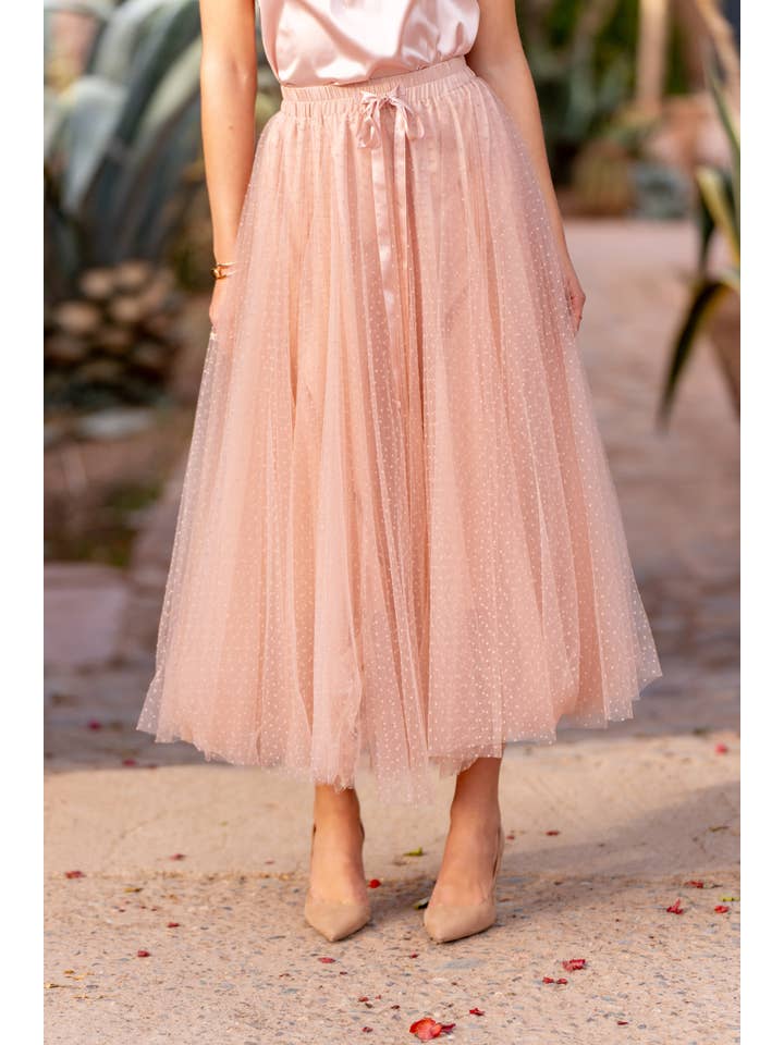 CHOKLATE PARIS - Wholesale Skirt - Women's - Aria tulle plumetis skirt - CK08077-3
