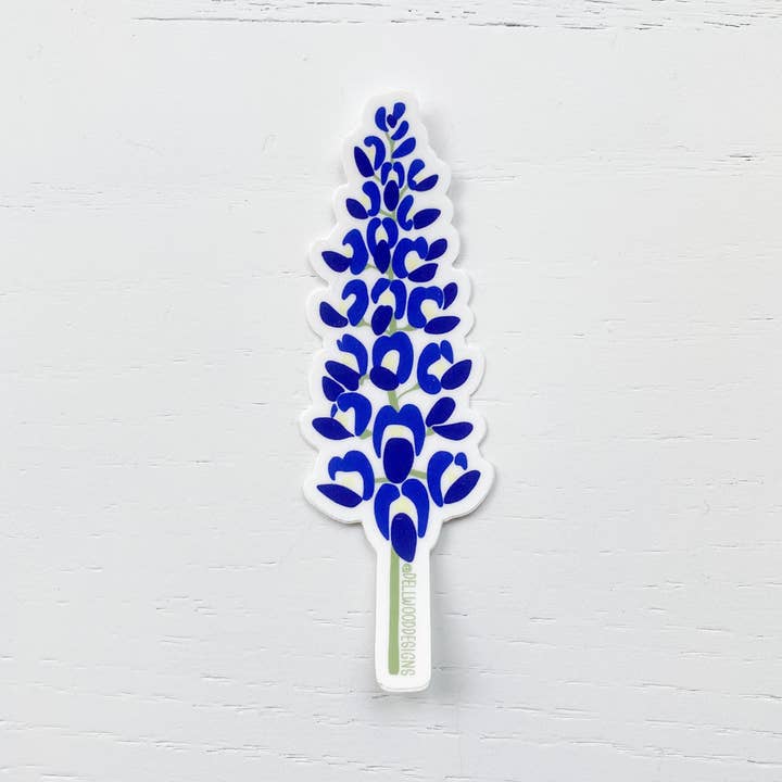 Dellwood Designs – wholesale Sticker – Bluebonnet Flower Sticker2