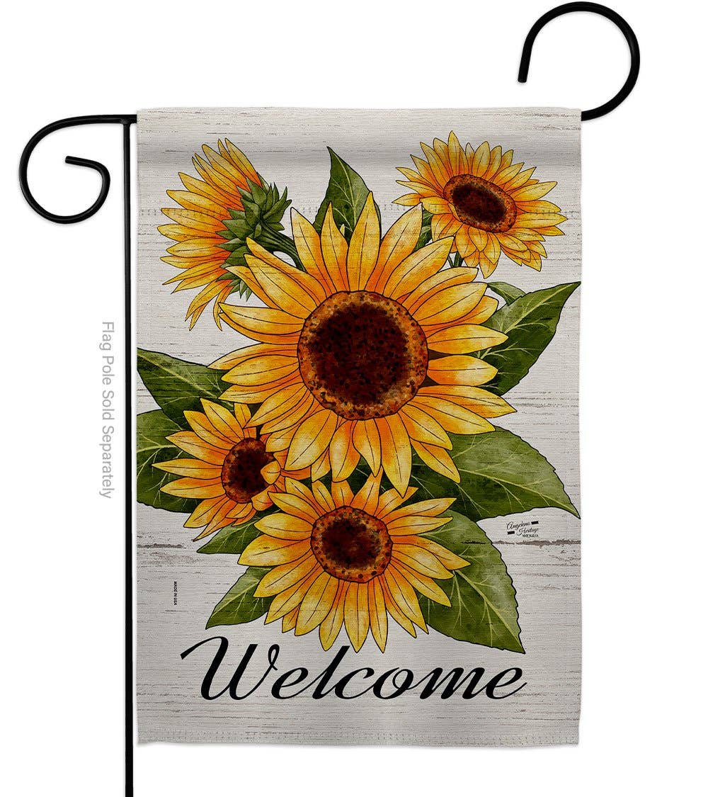 Two Group Flag Co - Wholesale Flag - Happiness Sunflowers Garden Floral Decor Flag0