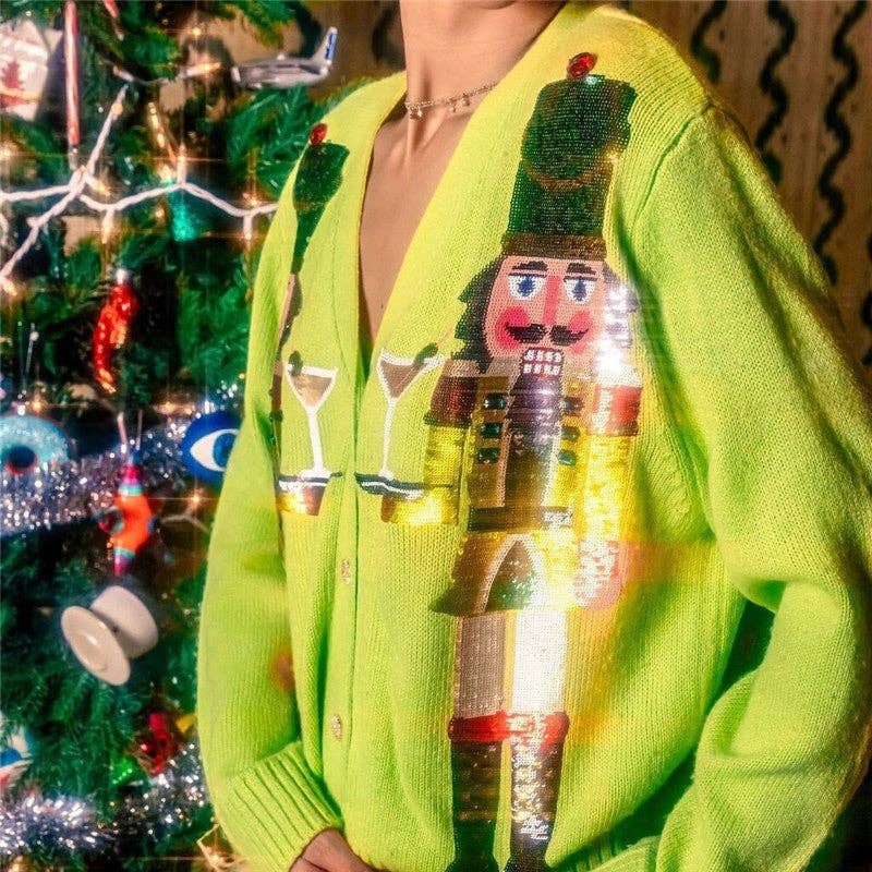 kycozy - Wholesale Knit Sweater - Women's - Glitter Cartoon Jacquard Sweater6