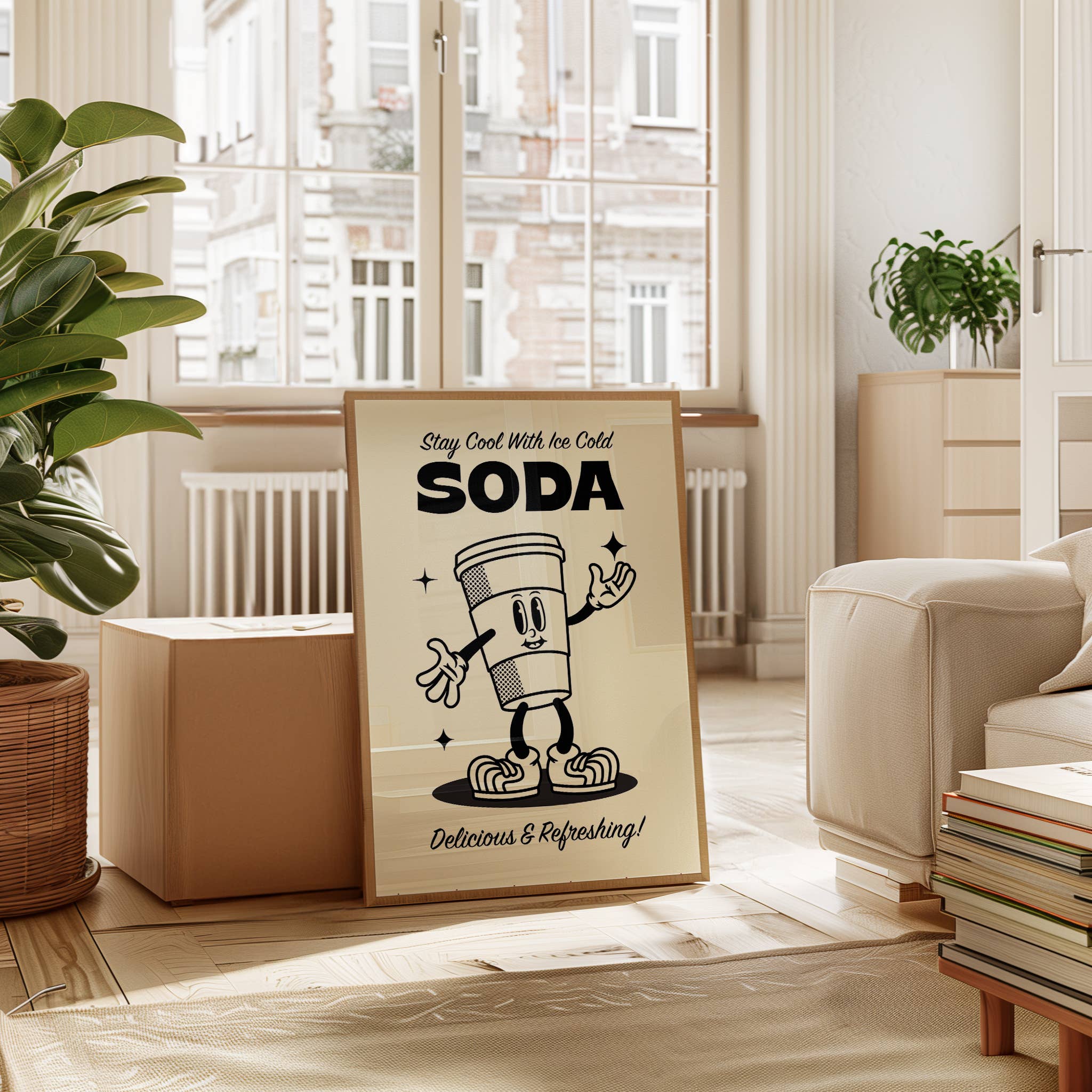 Poppermost Prints - Wholesale Art Print - Ice Cold Soda Retro Art Print1
