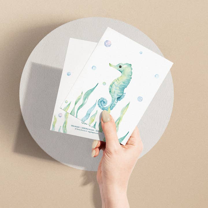 Twigs Paper - Wholesale Stationery/Notecard Set - Ocean Life Greeting Card Set | Assorted Notecards7