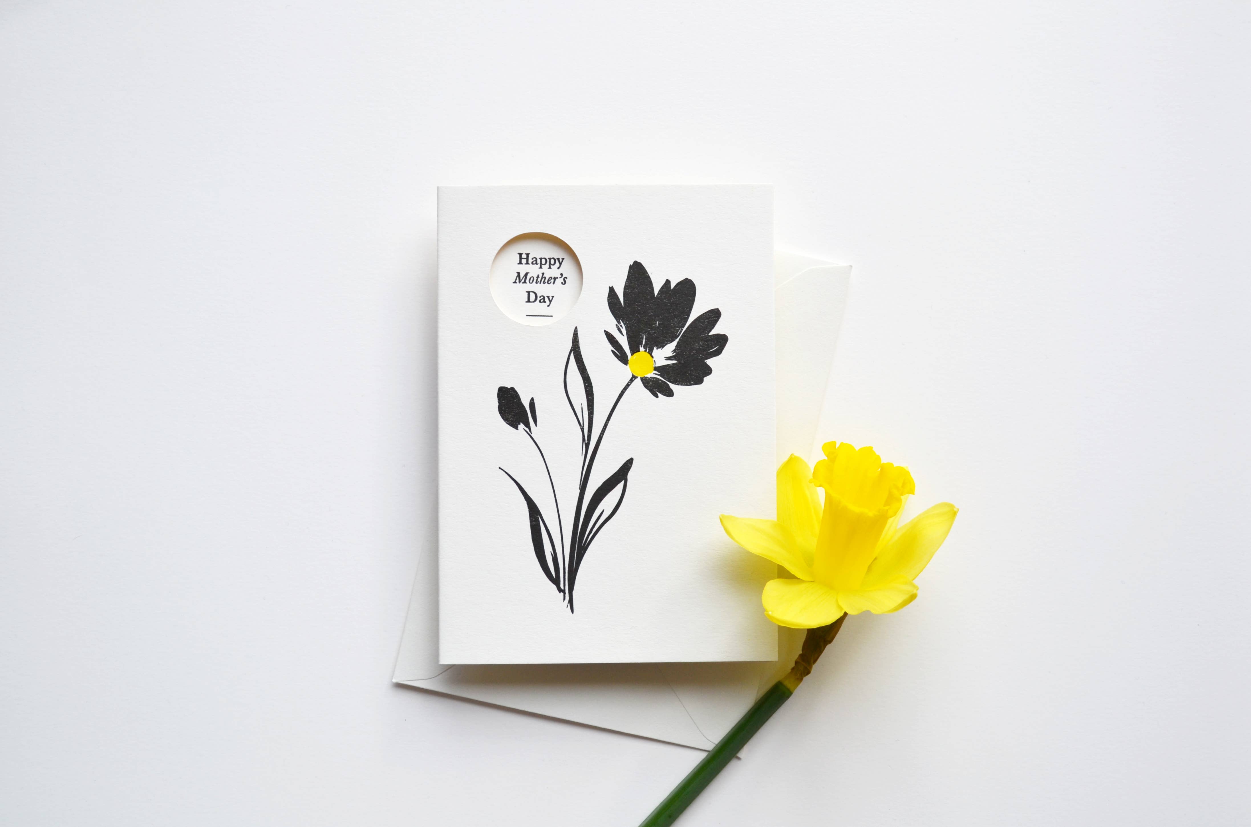 Alex & Olive - Wholesale Mother's Day Card - Floral Mother's Day Handcrafted Card - Letterpress Printed 2