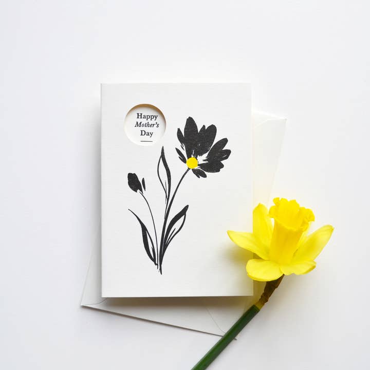 Alex & Olive - Wholesale Mother's Day Card - Floral Mother's Day Handcrafted Card - Letterpress Printed 2