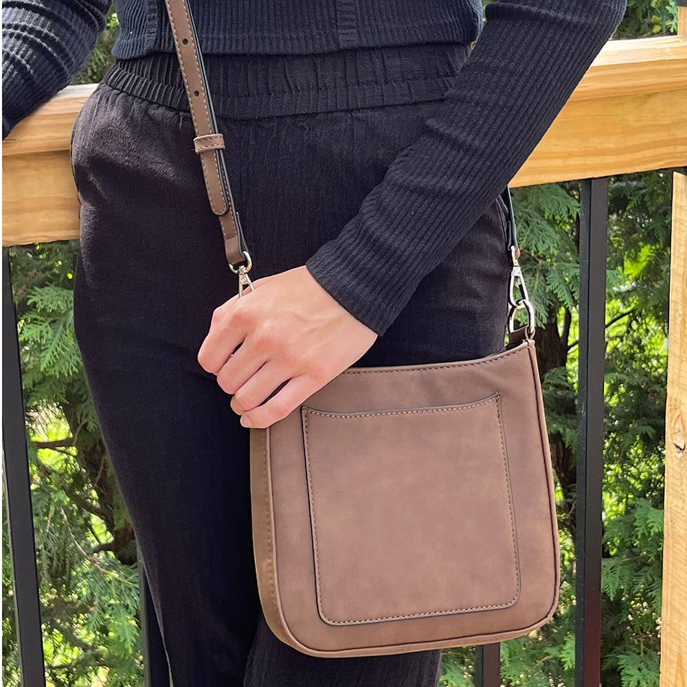 K. Carroll Accessories - Wholesale Crossbody Bag - Women's - 🍁 ASHLEY SUEDE VEGAN LEATHER CROSSBODY3