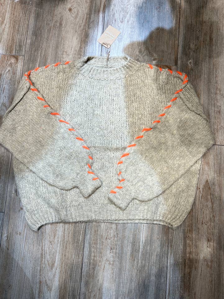 Lea & Luc - Grandes Tailles - Wholesale Knit Sweater - Women's - Round neck sweater REF. 202916