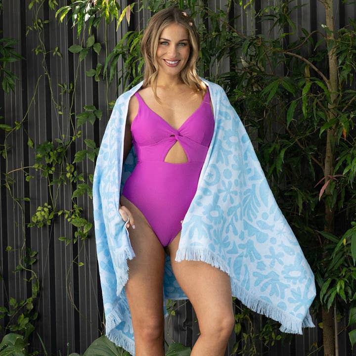 Bambury - Wholesale Beach towel - HiLo Beach Towel Holiday - Sky1