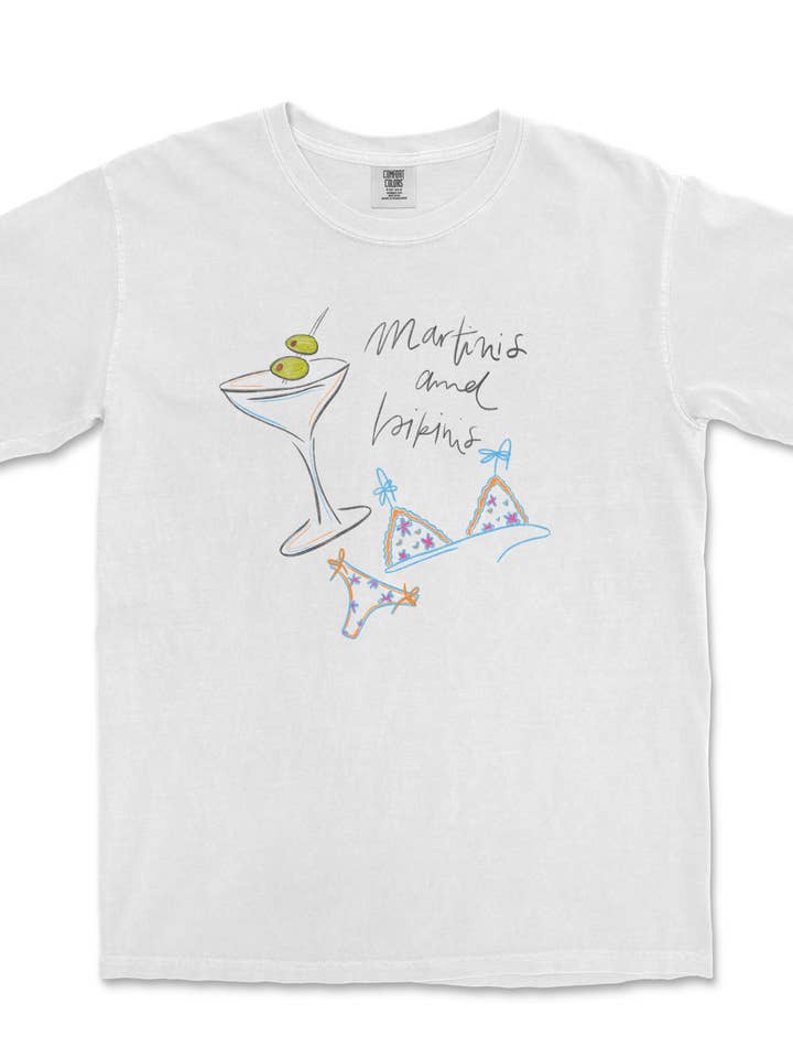 Sunday Violets - Vendita all'ingrosso Maglietta serigrafata - Donna - T-shirt Martinis & Bikinis Premium5