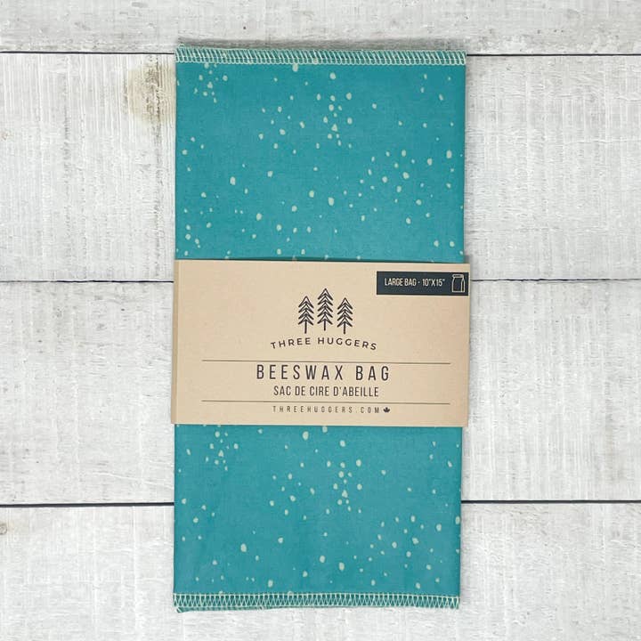 Grand Sac en Cire d'Abeille - Éclat Bleu pour la vente par Three Huggers