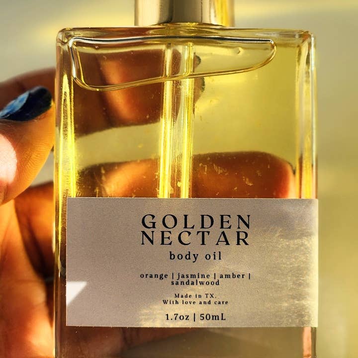 porter + rose - Wholesale Bath/Body Oil - Golden Nectar Body Oil2