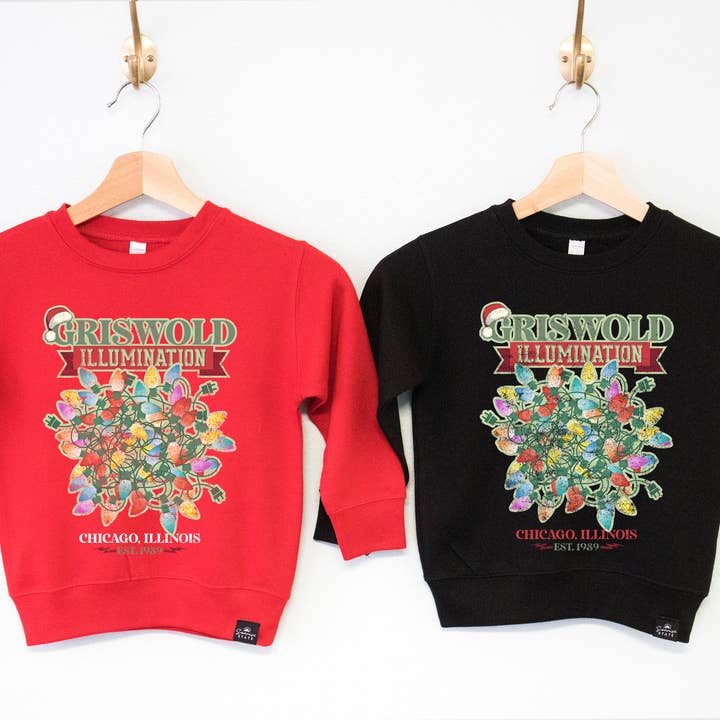 Griswold Illumination Boy's Christmas Sweatshirt for wholesale by Sonrise State