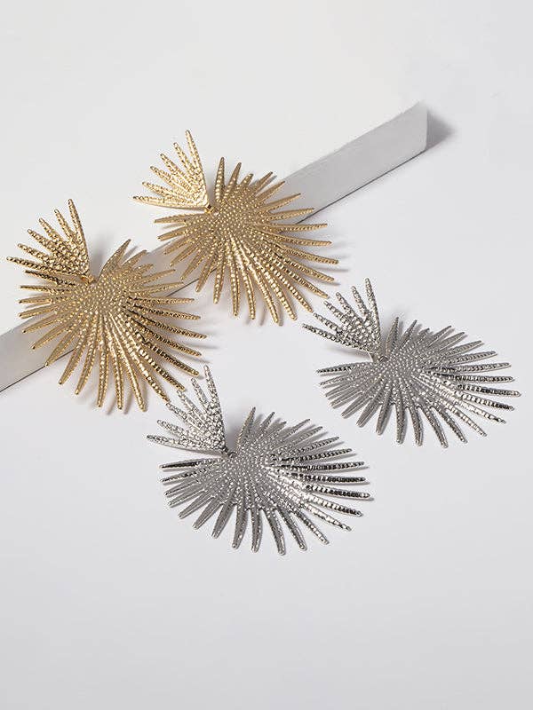 UZ Wholesale Store – Engroshandel Hængeøreringe og creoløreringe – Heart Shape Hollow Ensfarvede øreringe Tilbehør3