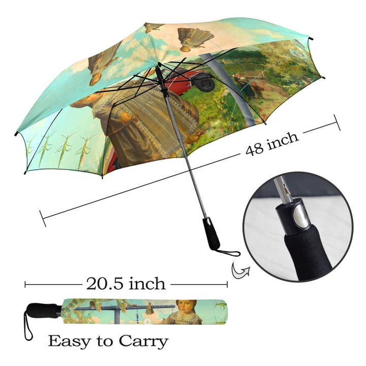 Bønes and Balløøns - Vente Parapluie – unisexe - Parapluie pliant semi-automatique DANDELIONS2