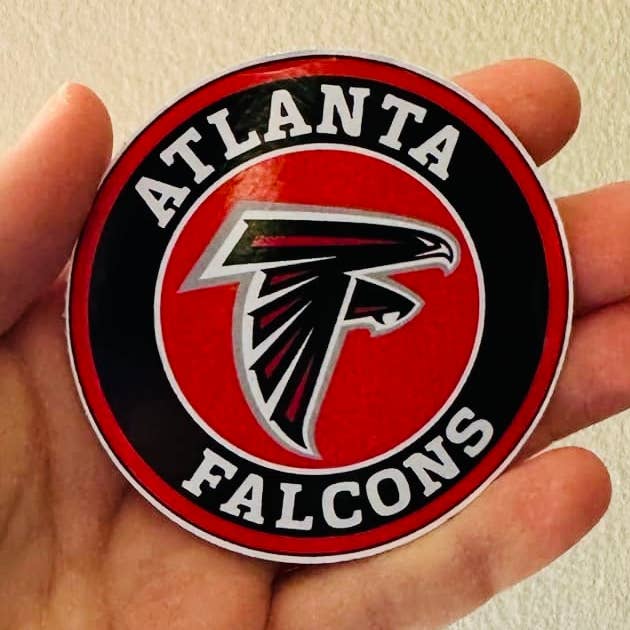 Falcons- NFL Team Stickers/Magnet for wholesale by Oily Graphic Creations