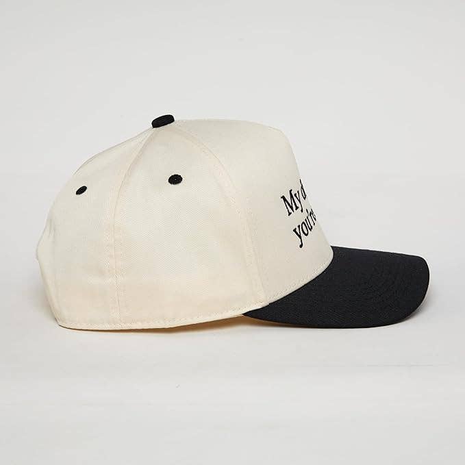 Funky Junque – Engroshandel Trucker hat - Unisex – 2-Tone Kasket - Min Hund Sagde, at Du er en Hoe - Sort/Beige4