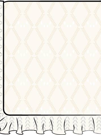 FRECKLES the label - Wholesale Bedding Blanket - Kids & Baby - PRE-ORDER Mila Pointelle Frill Blanket | Snow5